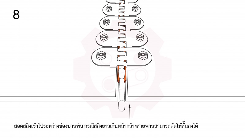 วิธีติดตั้ง Jacks Hinged bolt fastener (Frame by Frame)-09