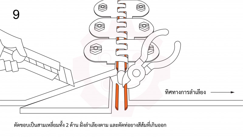วิธีติดตั้ง Jacks Hinged bolt fastener (Frame by Frame)-10